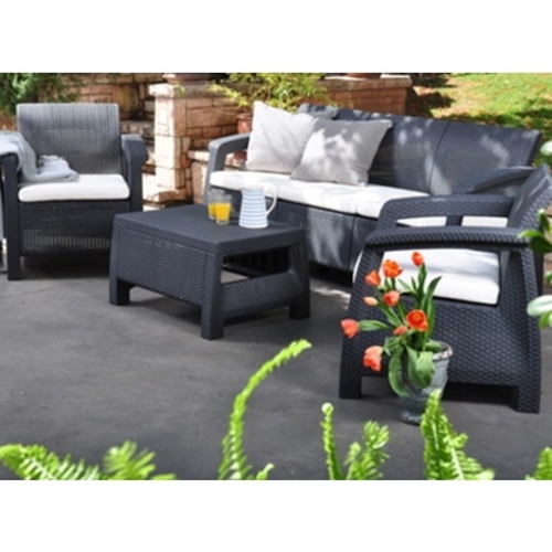 מערכת ישיבה דגם קורפו סטורג' טריפל KETER