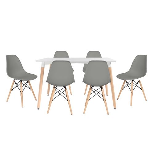 סט שולחן דגם לרנקה + 4 כיסאות בארי מבית MYDESIGN