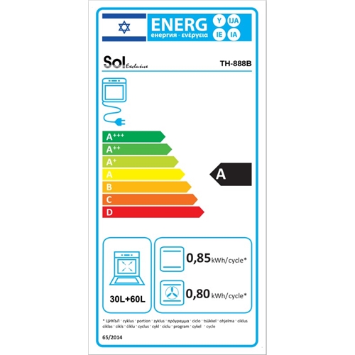 תנור בנוי דו תאי הלכתי איטלקי SOL