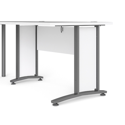 שולחן מנהלים פינתי מרווח עם רגלי ברזל תוצרת דנמרק
