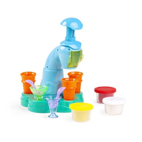 ערכת בצק למשחקי יצירה ודמיון - מכונת גלידה עם מגוון אביזרים