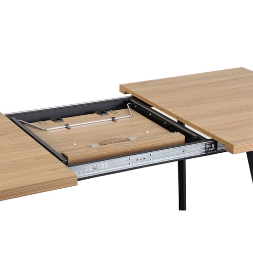 מערכת פינת אוכל נפתחת מלבנית עם 6 כסאות