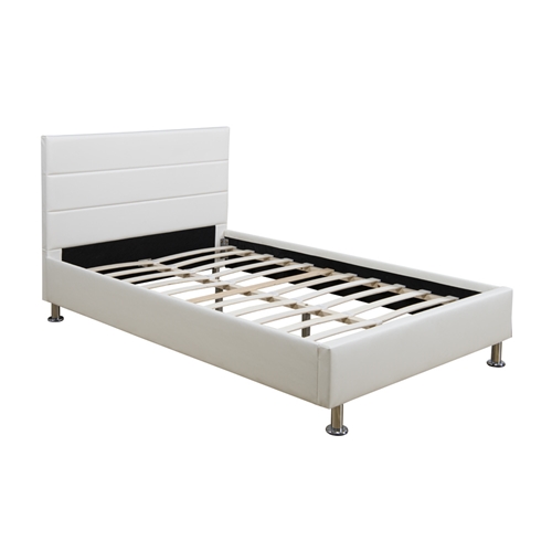 מיטה זוגית 140x190 דגם פיזה מעוצבת בריפוד דמוי עור