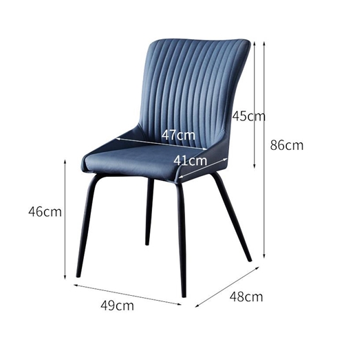 סט 4 כיסאות מפוארים לפינת אוכל מרופדים בד מילאנו