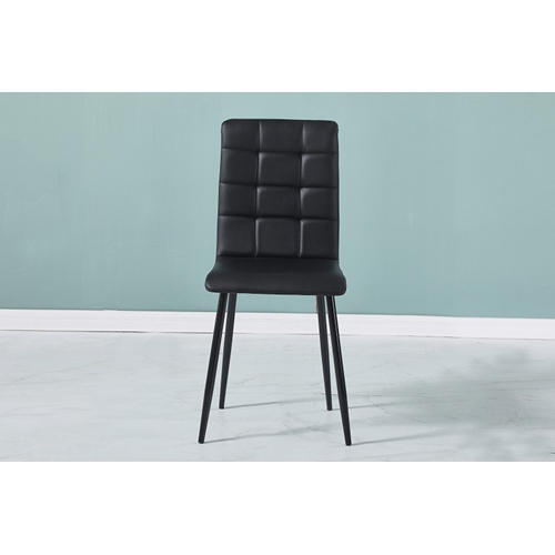 סט 4 כיסאות מרופדים דמוי עור לפינת אוכל דגם רויאל