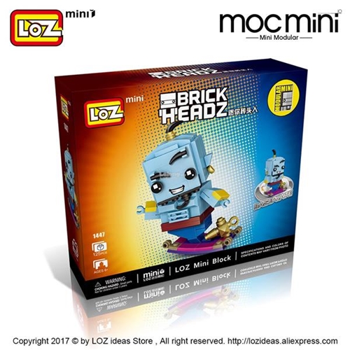 משחק הרכבה איכותי עם מיני אבני בנייה-ג'יני מאלאדין