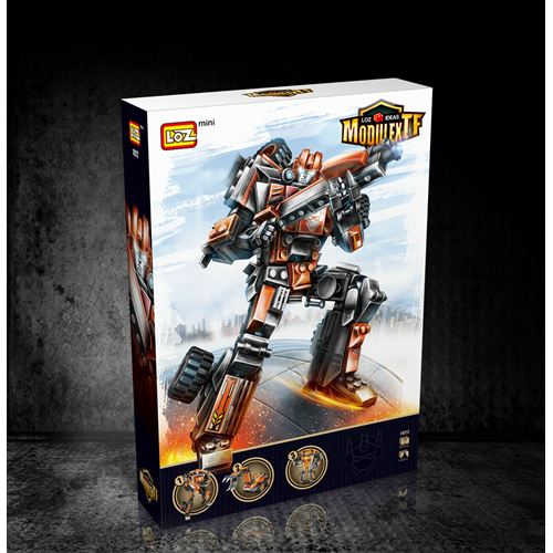 משחק הרכבה ובניה עם 221 מיני אבנים - רובוט טריק