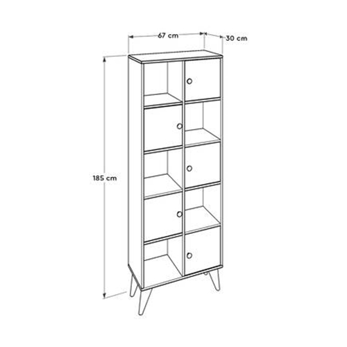 כוורת עץ צבעונית 10 תאים מבית HOMAX