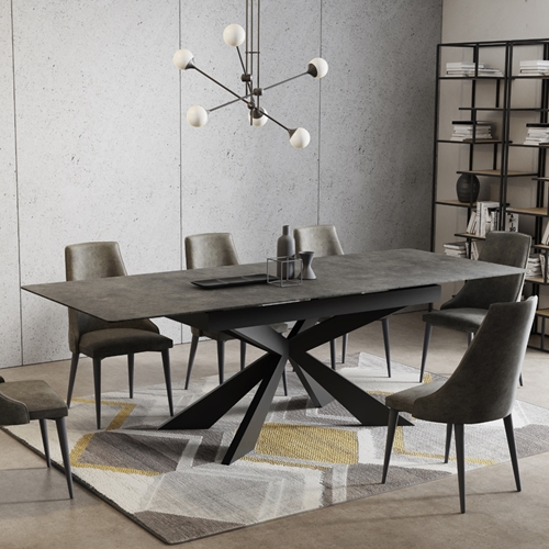 שולחן אוכל קרמיקה מפואר באורך 1.8 מ' נפתח ל- 2.4 מ