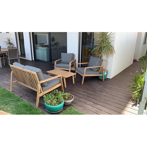 סלון חוץ זוגי מעץ דגם TIWIAN‏ מבית H.KLEIN