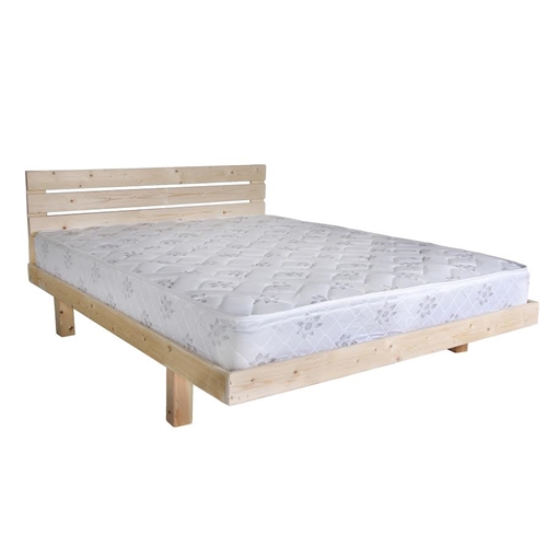 מיטה מעוצבת מעץ אורן מלא + מזרן מתנה דגם 5014