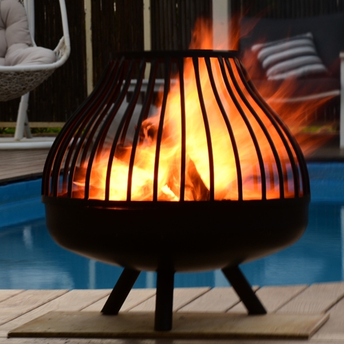 קערת מדורה מעוצבת בקוטר 50 ס"מ ממתכת לחימום ובישול