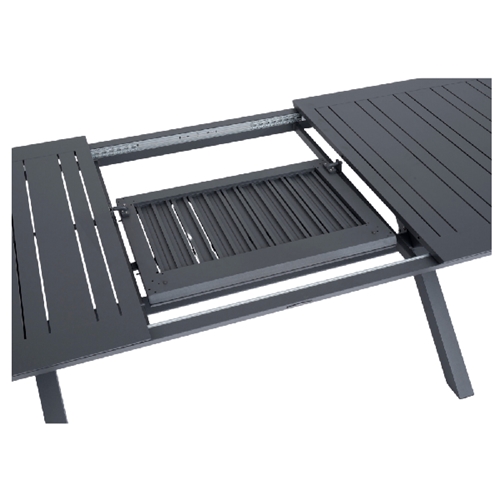 שולחן מאלומיניום אמסטרדם אפור מתארך ל 2.43 מטר