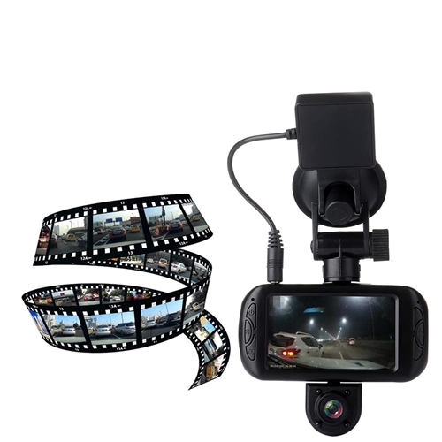 מצלמה דו כיוונית לרכב עם GPS מובנה Discovery DS990