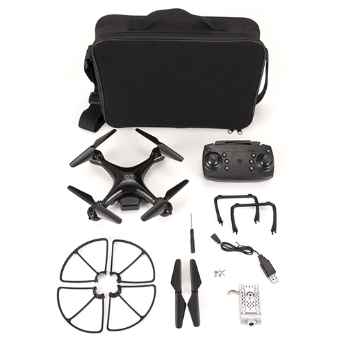 רחפן קומפקטי עם 2 מצלמות 4K+HD עם שלט רחוק מקצועי
