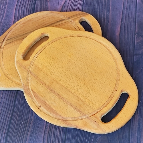 קרש חיתוך עגול עם ידיות ECOSALL