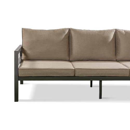 מערכת ישיבה לגינה פריז אפור פחם AUSTRALIA GARDEN