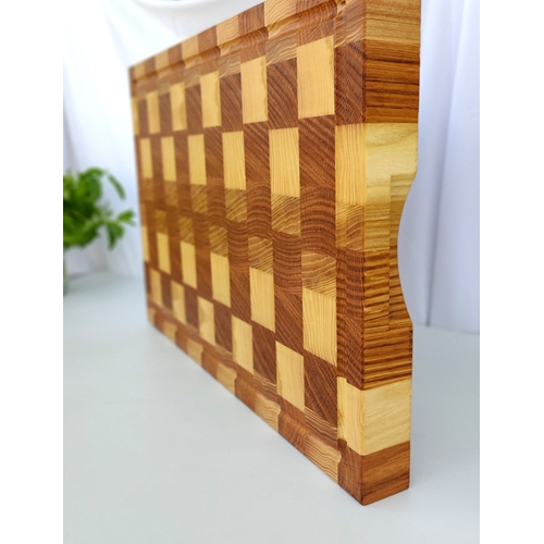 בוצ'ר מקצועי עם תעלת ניקוז End Grain 40x30
