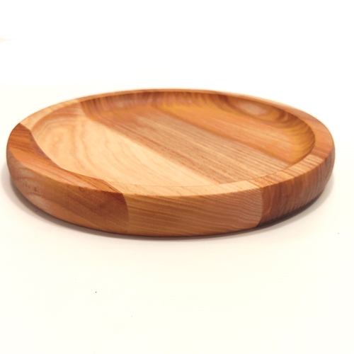 כלי הגשה עגול 20 ס''מ מעץ מלא