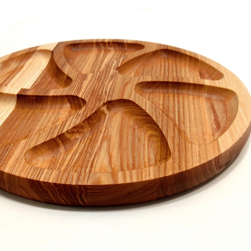 כלי הגשה עגול מחולק 30 ס''מ בצורת כוכב