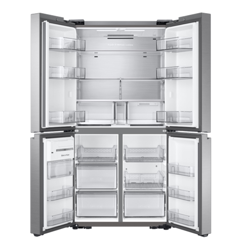 מקרר 4 דלתות סמסונג 938 ל' Samsung RF85A9110SL