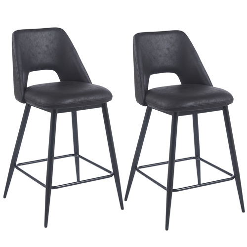 2 כיסאות בר מבד רחיץ דגם ליאו בר LEONARDO