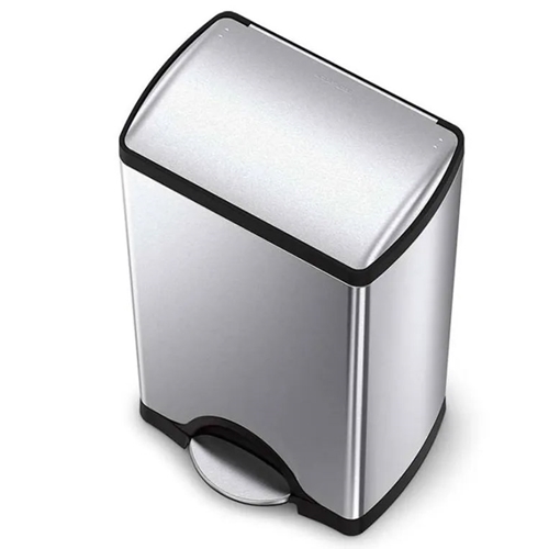 פח דוושה מלבני מאט 38 ליטר סימפלהיומן SIMPLEHUMAN