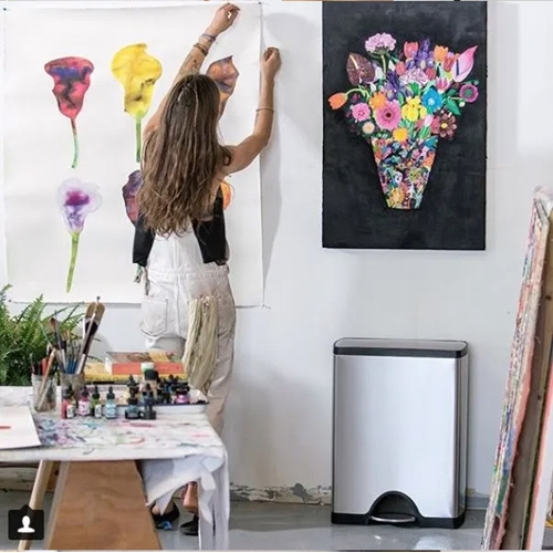 פח דוושה מלבני מאט 50 ליטר סימפלהיומן SIMPLEHUMAN