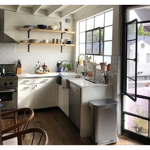 פח דוושה רחבה מלבני מאט 45 ליטר SIMPLEHUMAN