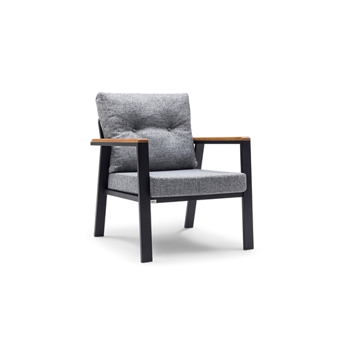 מערכת ישיבה 3 חלקים לגינה/מרפסת שחר LEONARDO