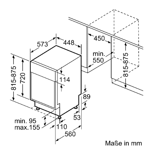 מדיח כלים צר קונסטרוקטה Constructa CP5SW00HKD