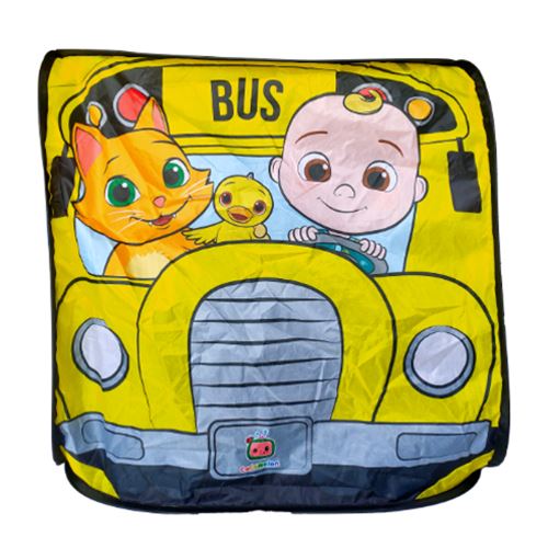 אוהל קוקומלון בעיצוב אוטובוס בית ספר צהוב עם דמויות מאויר...
