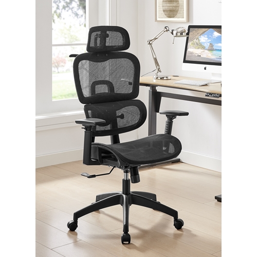 כיסא מנהלים עם מושב HOLLOW וידיות 3D דגם TPX-18