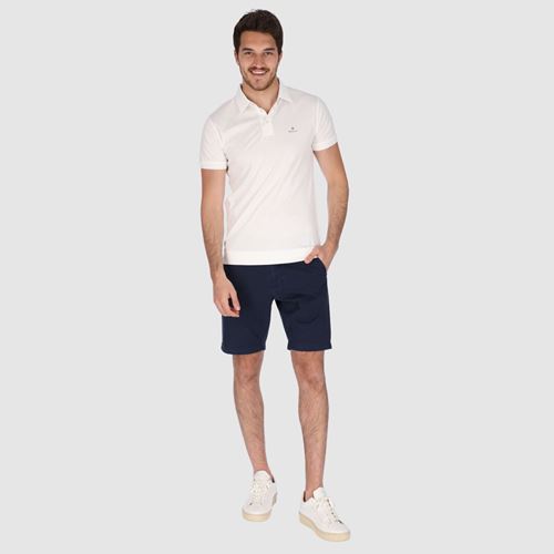 חולצת פולו Gant לגברים Mercerized Jersey SS Rugger