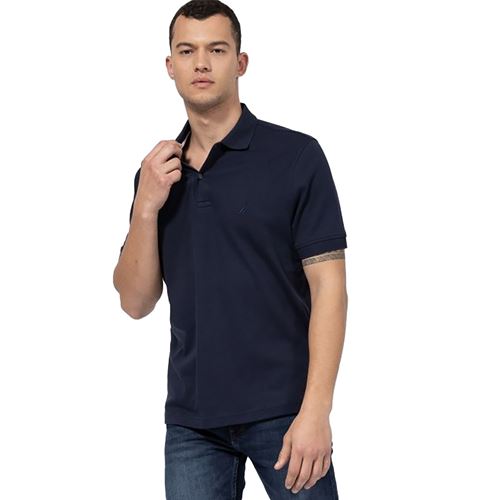 חולצת פולו Nautica לגברים גזרת Classic Fit