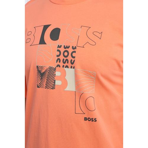 טי שירט HUGO BOSS לגברים דגם COTTON-JERSEY LOGO