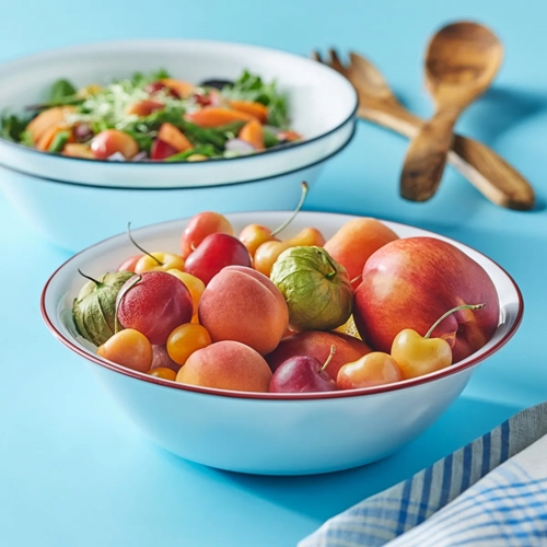 סט כלי הגשה 3 חלקים קורל פס אדום Z29087 קורנינג