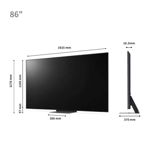 טלוויזיה "86 SMART TV 4K QNED דגם LG 86QNED816RE
