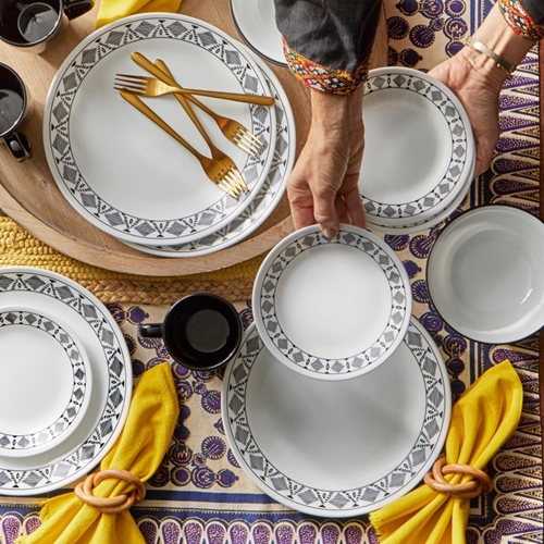 סט צלחות קורל 24 חלקים ל 6 סועדים דגם Cusco