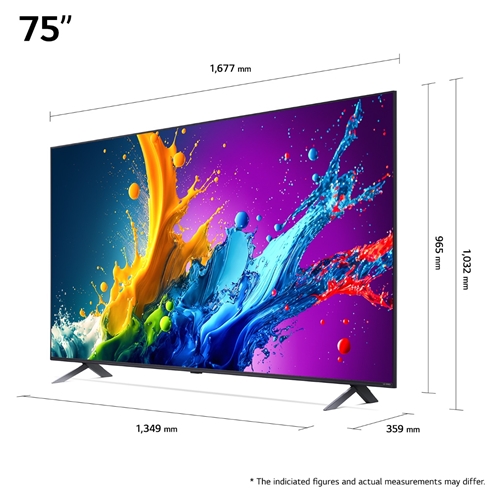 טלוויזיה חכמה "75  QNED 4K דגם LG 75QNED80T6B