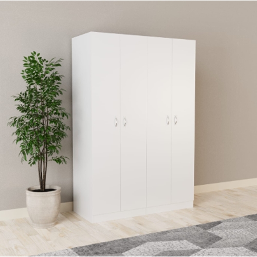 ארון 4 דלתות דגם גלעד צבע לבן