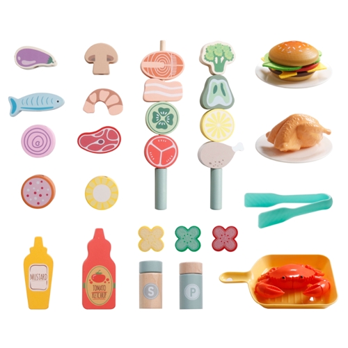 עמדת גריל מעץ לילדים