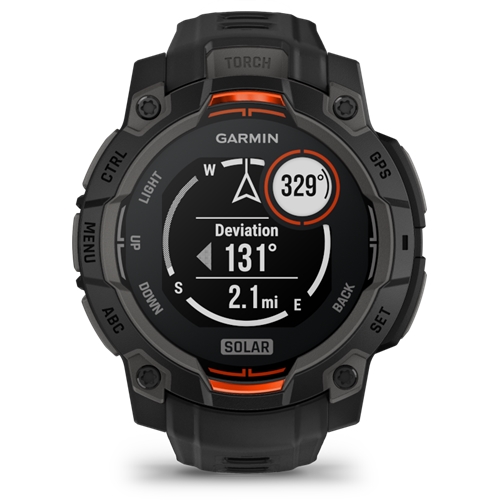 שעון ספורט חכם GARMIN INSTINCT 3 Black 45mm Solar