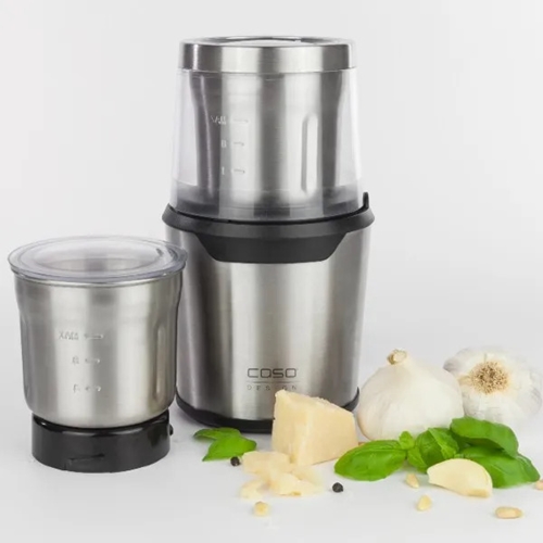 מטחנת קפה ותבלינים 2 ב-1 דגם CASO UZ200 נירוסטה