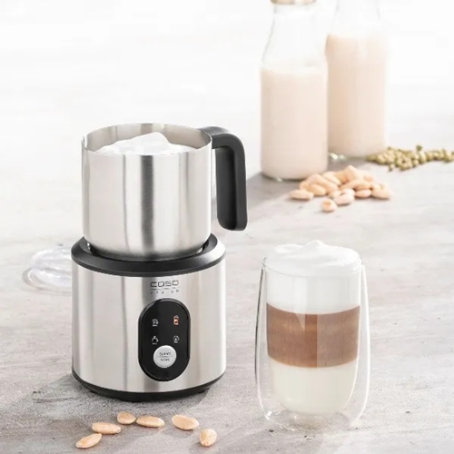 מקציף חלב מקצועי קר וחם CASO Crema &amp; Choco Inox