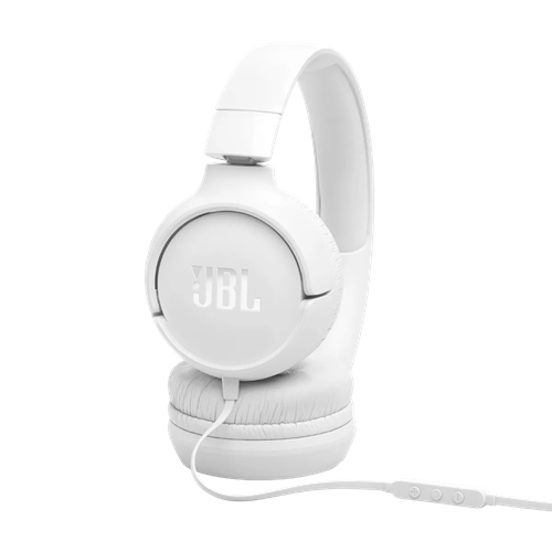 אוזניות קשת חוטיות דגם JBL TUNE T520 USB-C לבן