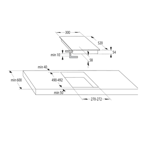 כיריים אינדוקציה 30 ס"מ דגם GORENJE GI3201BC