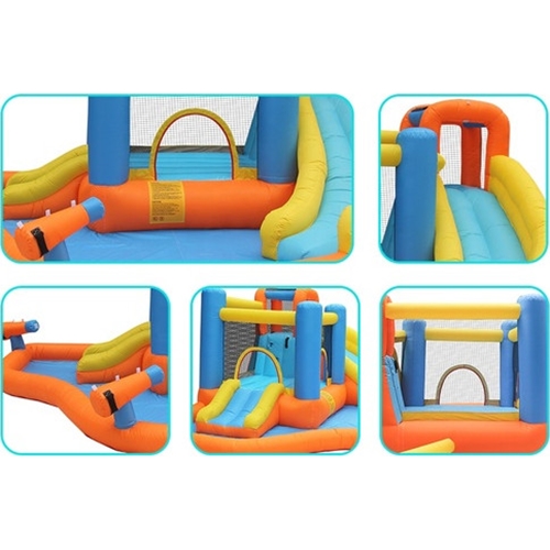 פארק מים מתנפח דגם NT-063107 עם מגלשה וקפיצה