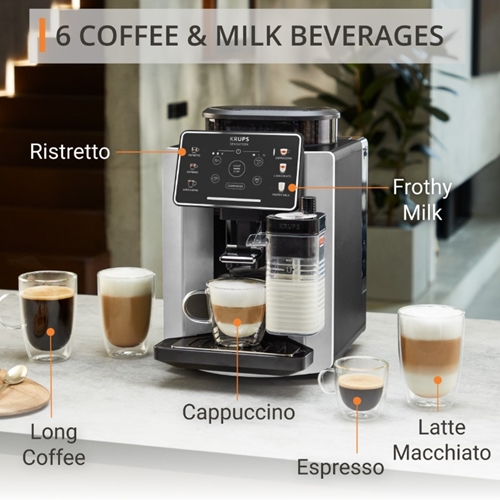 מכונת קפה SENSATION Milk דגם KRUPS EA912E10