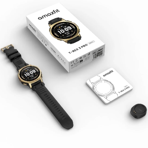 שעון חכם 44mm דגם AMAZFIT T-REX 3 PRO שחור זהב